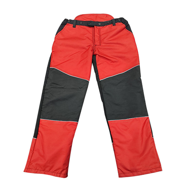 Weixin Hot Sales Red Chainsaw Protection Pants Chaps Class 1 Cut Proof Safety Trousers for Tree Cutting Construction Worker