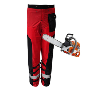 Weixin Class 1 Chainsaw Pants Anti Cutting Red Black Safety Trousers Breathable For Forestry Logging Tree Cutting Work