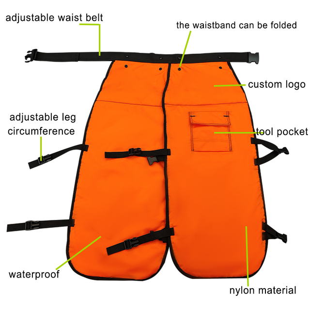 Weixi Arborist Sawyer Cheap Orange Lightweight Electric Chain Saw Apron Chainsaw Chaps for Forestry Big Guys And Tall Men for Sale