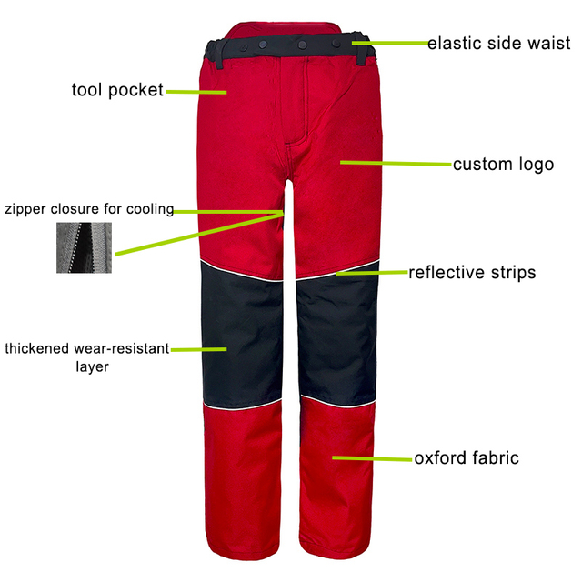 Weixi Logging Safety Protective Arborist Chain Saw Proof Trousers Chainsaw Pants for Summer Type A for Sale
