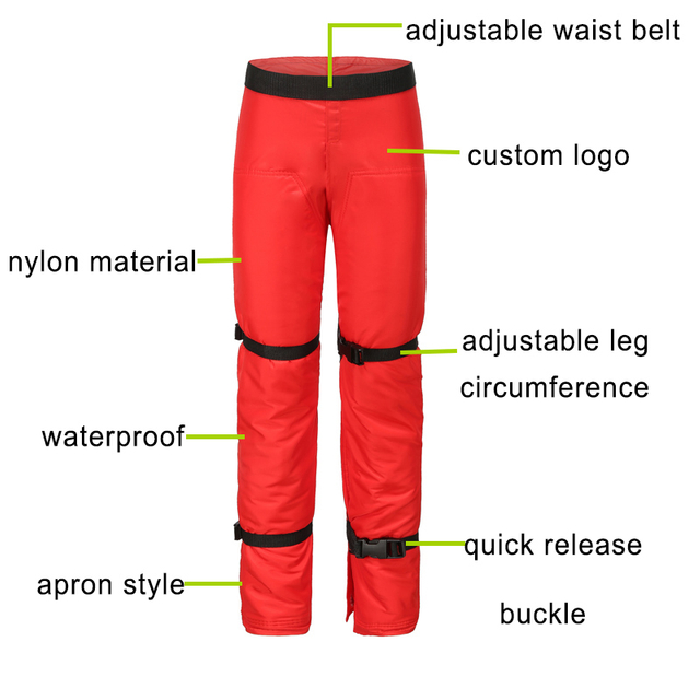 Weixi Safety Protection Leg Protective Apron Style Pants Electric Saw Chainsaw Chaps for Chainsaw Wood Cutting