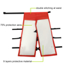 Summer Wood Cutting Legs Protection Apron Style Red Chain Saw Proof Pants Chainsaw Chaps for Loggers Forest Workers Protective