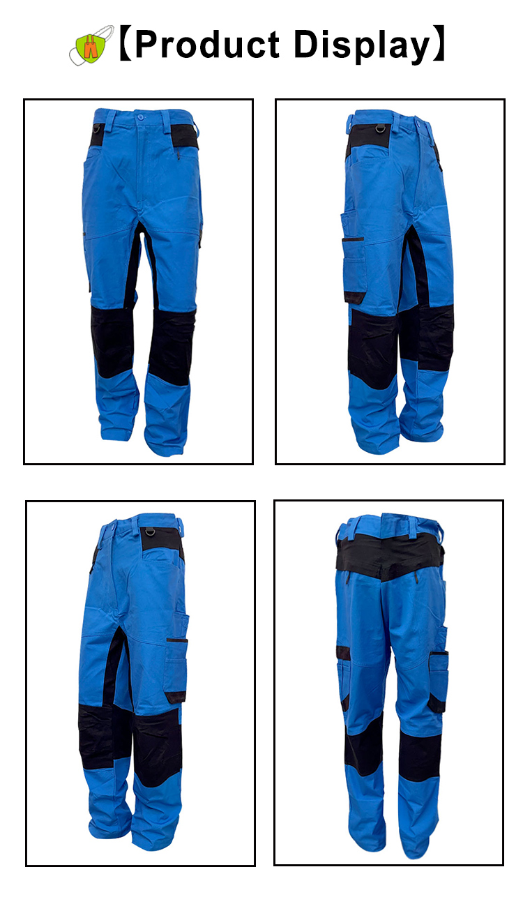 pantalones de motosierra azul