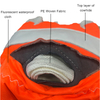 Weixi OEM Class 1 Hot Sale Left-Hand Protection Anti-Cut Orange Gloves Chainsaw Gloves for Men's Forest Chainsaw Work 
