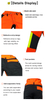 Weixi Orange and Black Class 1 Lightweight Cut Proof Chainsaw Pants Safety Trousers Work Pants for Forestry Logging Tasks