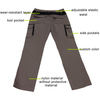 Weixi Climbing Arborist Chainsaw Resistant Protection Trousers Men's Safety Protective Chainsaw Pants for Winter 