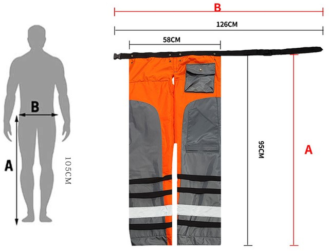 Weixin Chainsaw Protective Pants Orange Gray Cut Resistant Chaps Safety Leggings Lightweight Wear for Tree Working OEM