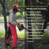 Weixi HDPE Safety Chainsaw Hjälm med ansiktssköld och justerbara öronmuffar för hörselskydd