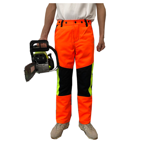Weixi Orange and Black Class 1 Lightweight Cut Proof Chainsaw Pants Safety Trousers Work Pants for Forestry Logging Tasks