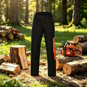 Weixin Black Wear‑resistant Anti‑dirty Anti‑cut Chainsaw Pants for Forestry Logging Wood Workers Outdoor Construction