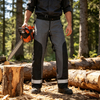 Weixin Chainsaw Pants with Reflective Stripe Buckle Pockets Class 1 Lightweight Anti-Cut Chainsaw Chaps for Forestry Work