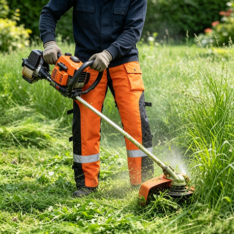 Weixin Orange Chainsaw Pants Reflective Stripe Buckle Pockets Class 1 Lightweight Anti-Cut Chainsaw Chaps Forest Worker