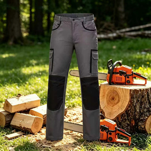 Weixin Factory Direct OEM Custom Grey Black Wholesale Class 1 Cut-Resistant Chainsaw Pants Forestry Safety Workwear 