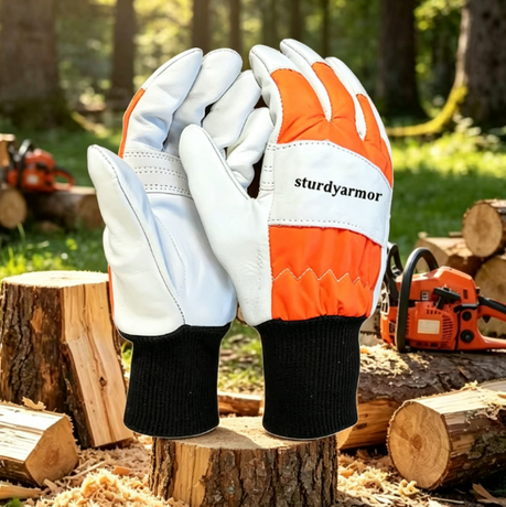 Weixin Hot Sale Left-Hand Protection Class 1 Anti Cut Chainsaw Gloves Men's Forest Chainsaw Work Gloves OEM ODM