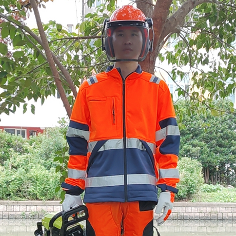 Weixin Chainsaw Safety Jacket Orange Cut Resistant EN Class 1 Polypropylene/Polyester Protective Work Clothing