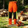 Weixin Wholesale Factory Direct Orange Lightweight Anti-Cut Chainsaw Protection Pants Safety Workwear Forestry Logging 